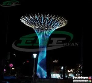 درخت نوری آرتام به رنگ آبی