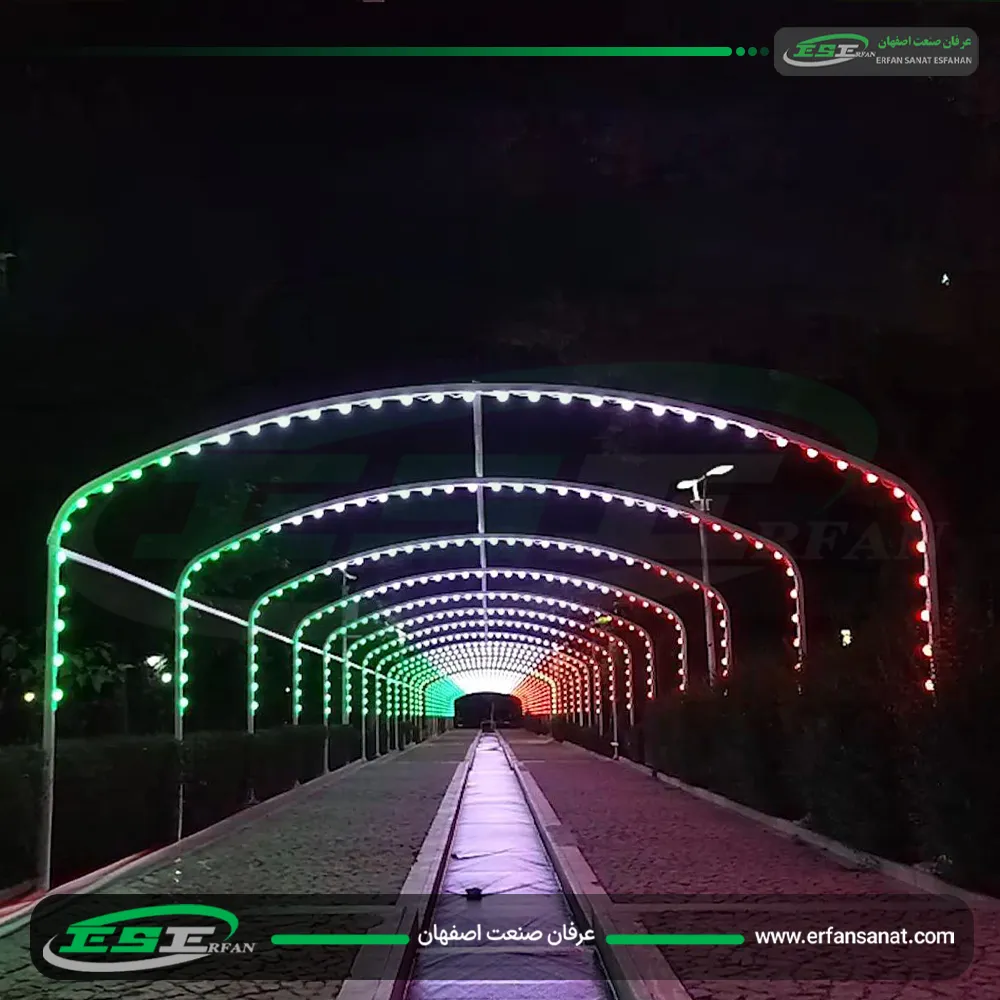 تونل شهری نورانی  کمانی