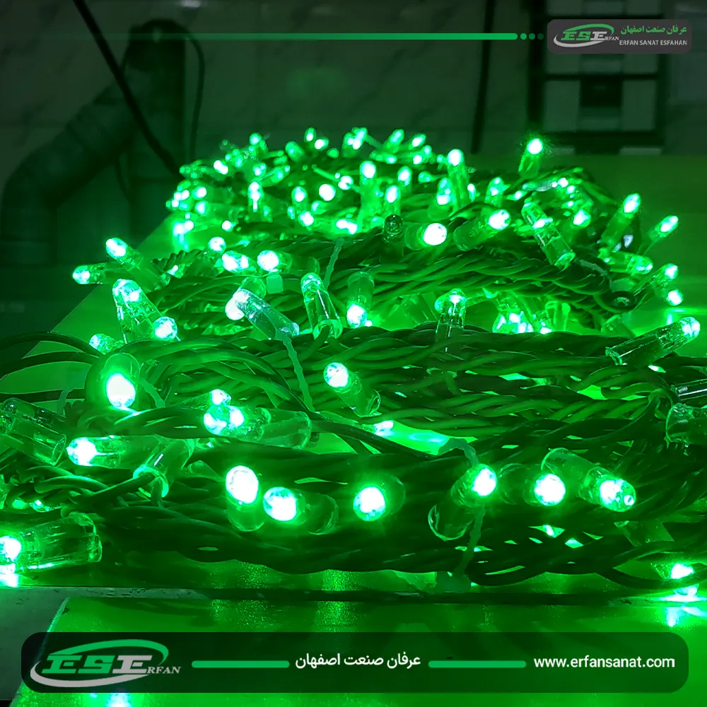 ریسه سوزنی ضد آب سبز رنگ