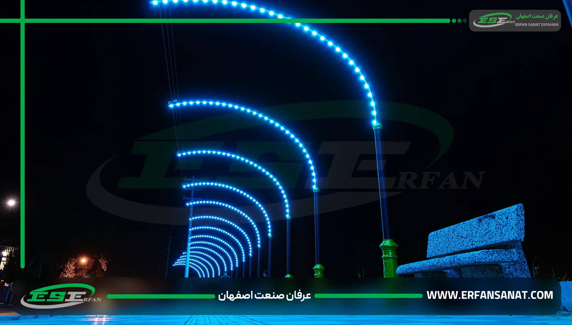 نمای شبانه از تونل نیمآرک استان البرز