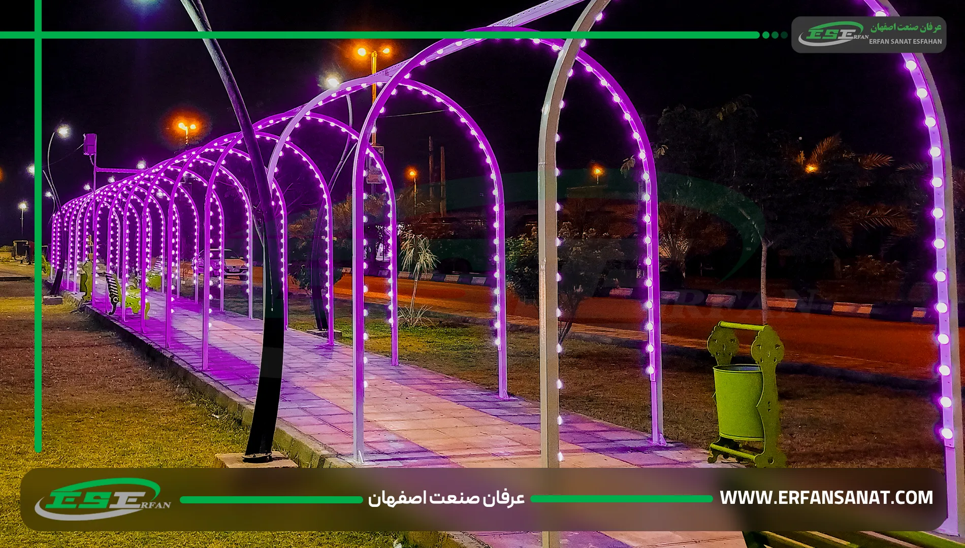 اجرای پروژه تونل نوری فول‌ کالر در خوزستان توسط شرکت عرفان صنعت اصفهان