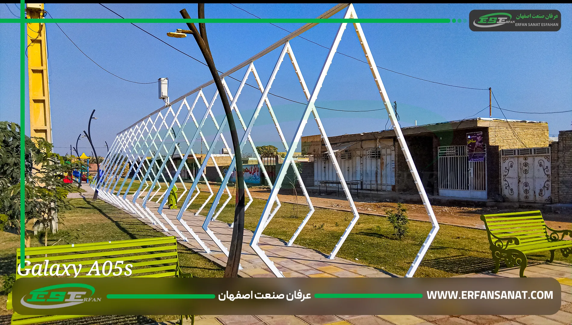  المان شهری تونل نوری فول‌ کالر در خوزستان با طراحی لوزی