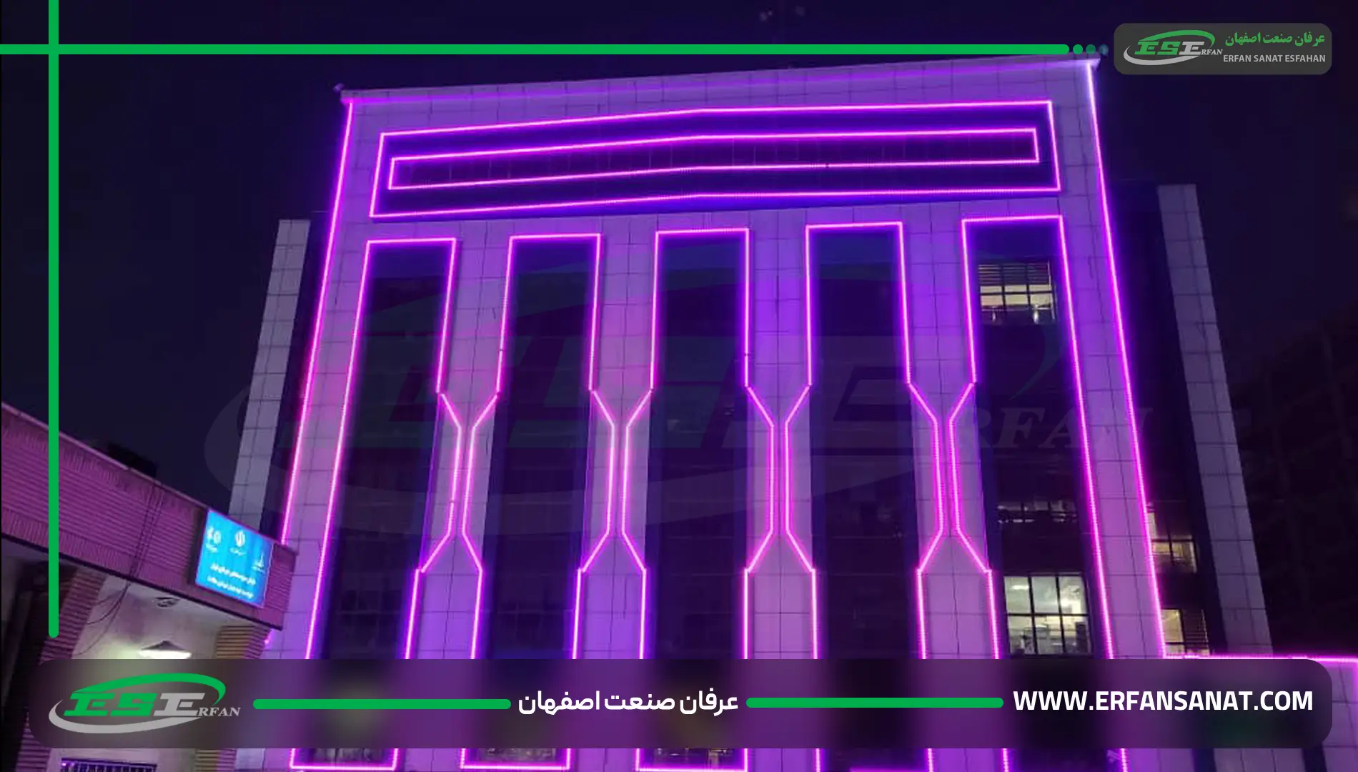 نورپردازی نمای ساختمان